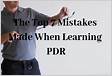 Top 7 Mistakes Made When Learning PDR Learn PDR Onlin